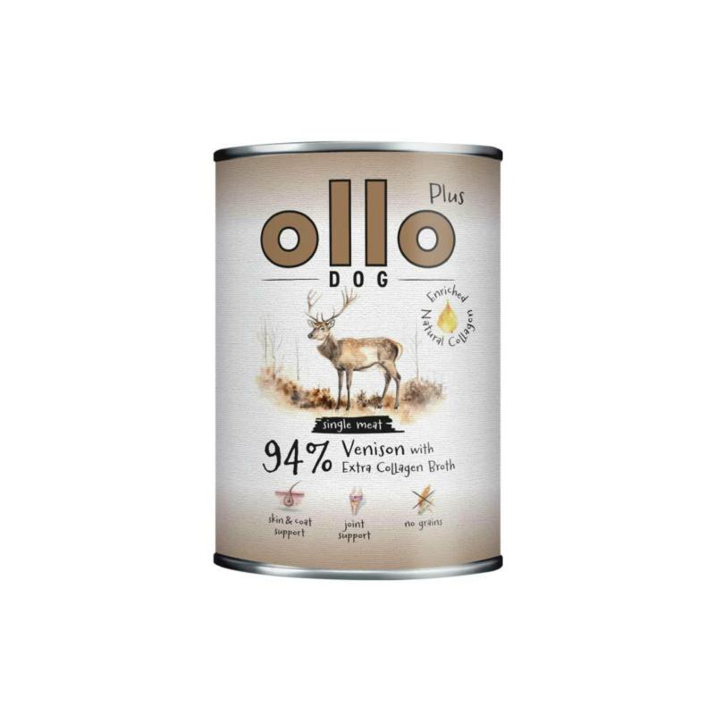 Karma mokra Ollo plus kolagen jeleń 400   g