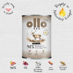 Karma mokra Ollo plus kolagen jeleń 400   g
