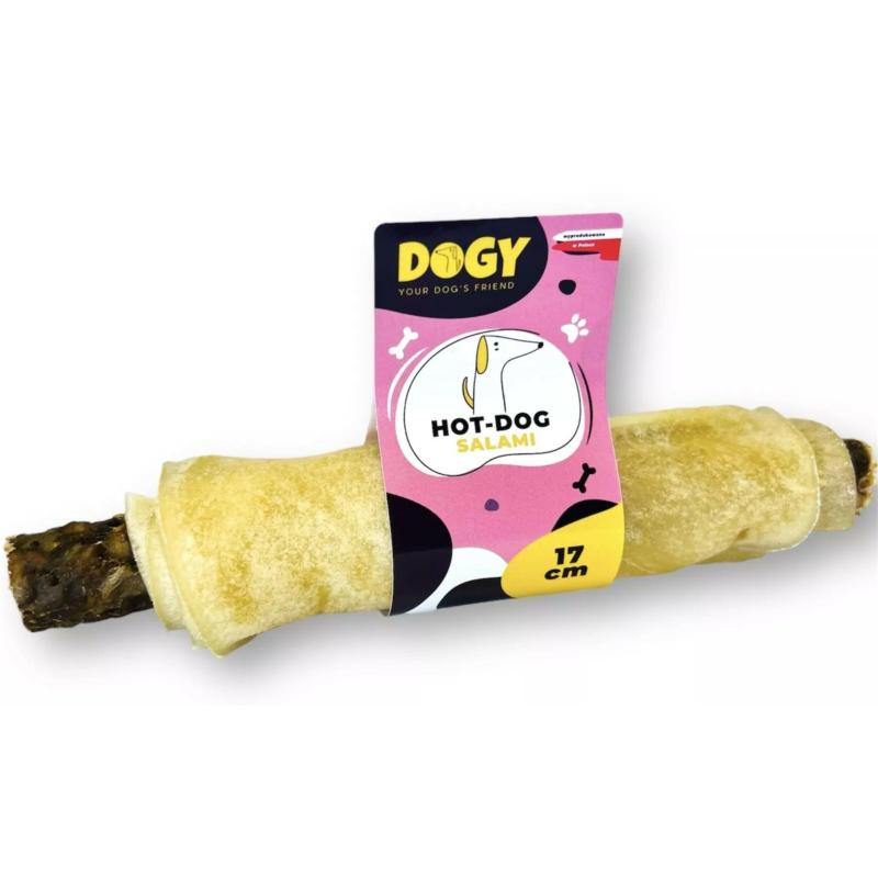 Hot-Dog ze żwaczem Salami 17 cm DOGY
