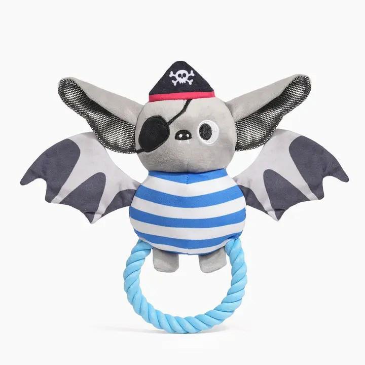 Zabawka dla psa Pirat Nietoperz na linie  Pirate Bat Dog rope toy HUGSMART