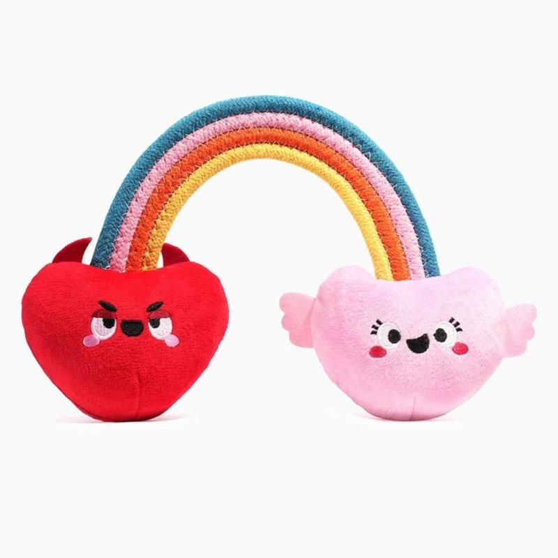 Zabawka dla psa Tęcza z sercami Rainbow   Heart Dog rope toy HUGSMART