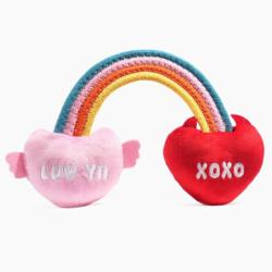 Zabawka dla psa Tęcza z sercami Rainbow   Heart Dog rope toy HUGSMART