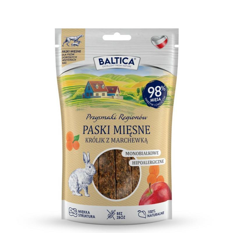 Mięsne paski Królik 90g Przysmak          regionów BALTICA