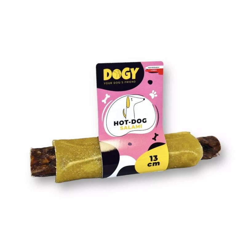 Hot-Dog ze żwaczem Salami 13 cm DOGY