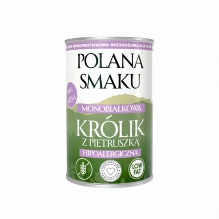 Karma mokra - królik z pietruszką         hipoalergiczna 400 g POLANA SMAKU