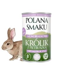 Karma mokra - królik z pietruszką         hipoalergiczna 400 g POLANA SMAKU