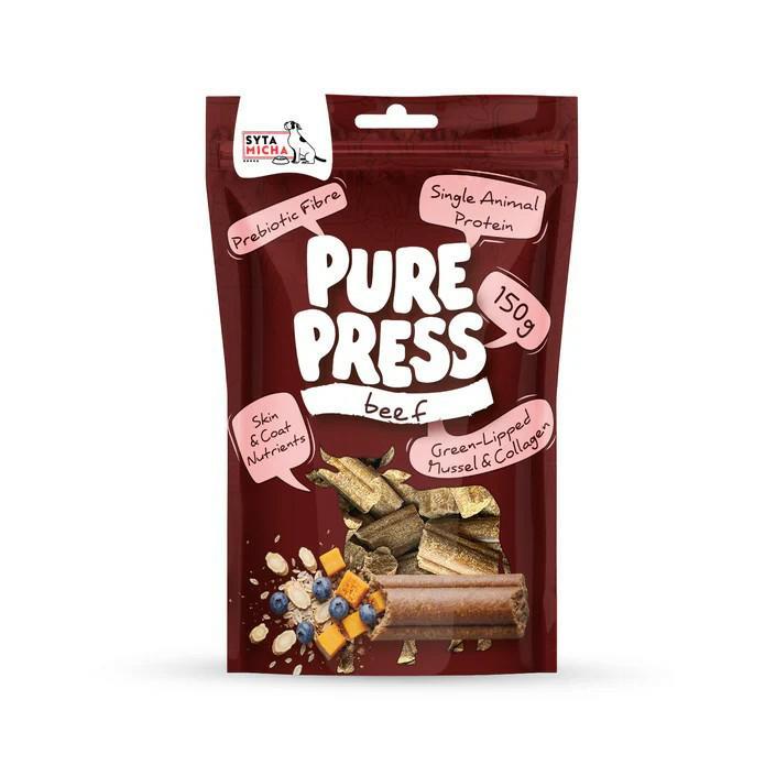 Smaczki tłoczone na zimno pure press      wołowina 150 g SYTA MICHA