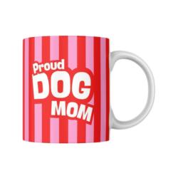 Kubek Proud dog mom czerwony
