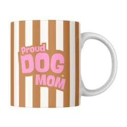 Kubek Proud dog mom pomarańczowy