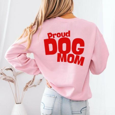 Bluza Proud Dog Mom różowa rozm.M
