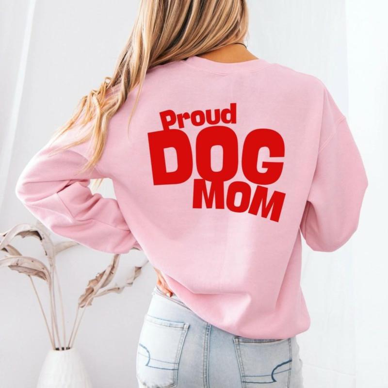 Bluza Proud Dog Mom różowa rozm.L