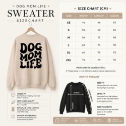 Bluza Dog Mom Life beżowa rozm.L