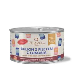 Bulion z filetem z łososia dla psa        i kota 140g PERRO