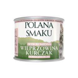 Karma mokra dla kota wieprzowina          i kurczak 200g POLANA SMAKU