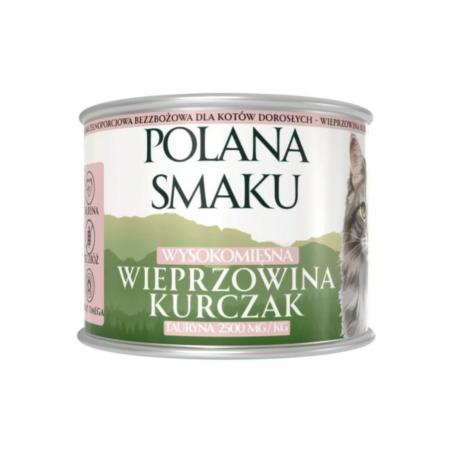 Karma mokra dla kota wieprzowina          i kurczak 200g POLANA SMAKU