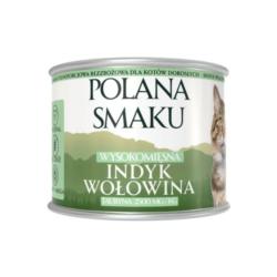 Karma mokra dla kota indyk i wołowina     200g POLANA SMAKU