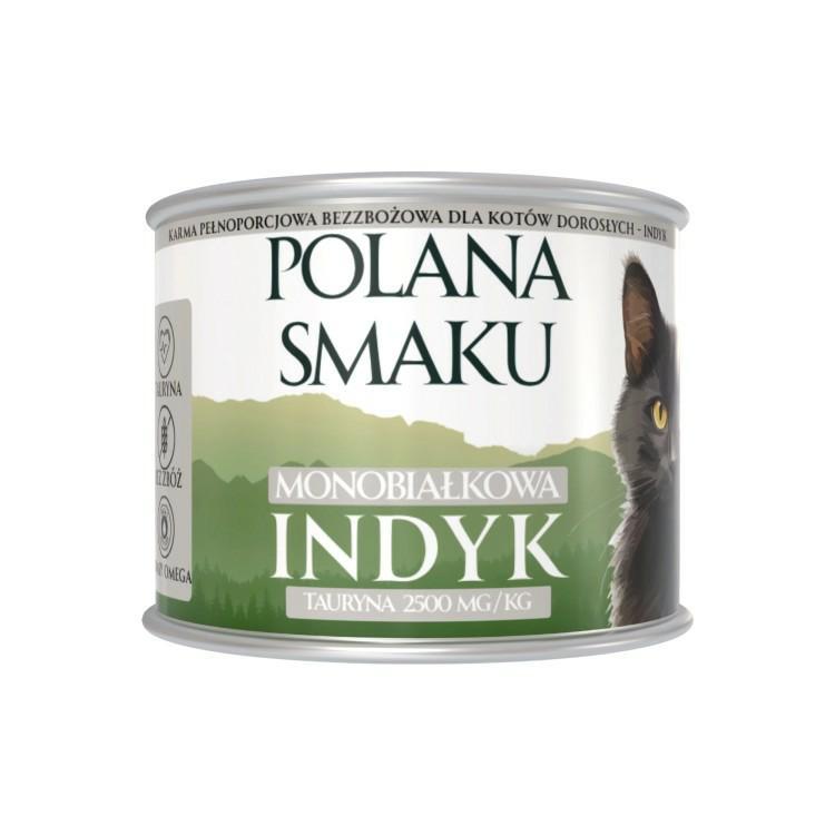 Karma mokra dla kota indyk 200g POLANA    SMAKU