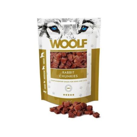Smaczki z królikiem Rabbit Chunkies 100g  WOOLF