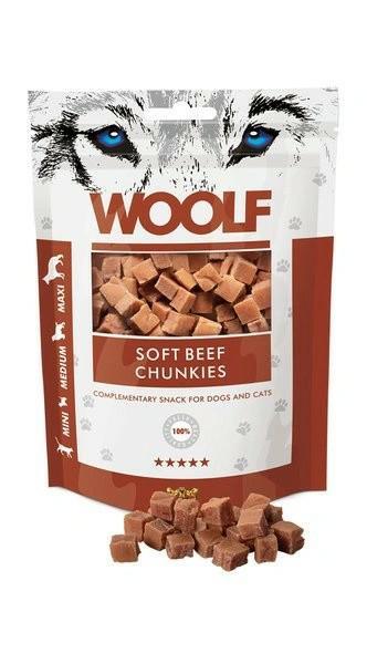 Smaczki z wołowiną Soft Beef Chunkies     100g WOOLF