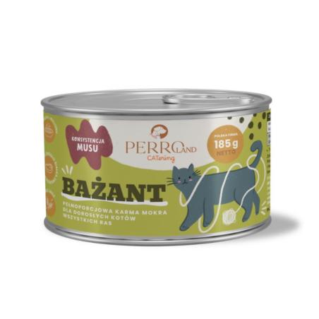 Karma mokra dla kotów Bażant 185g PERRO