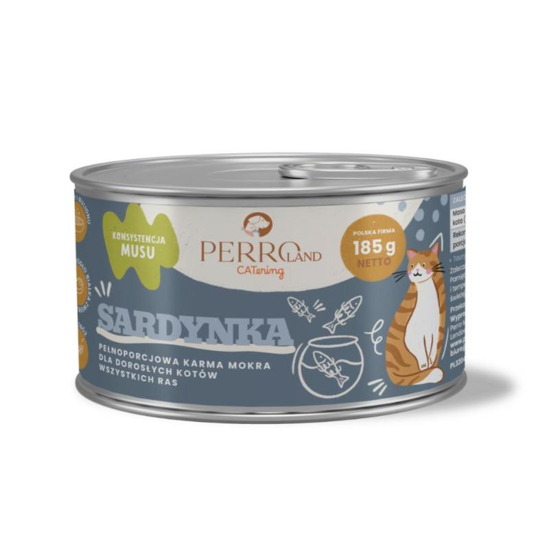 Karma mokra dla kotów Sardynka 185g       PERRO
