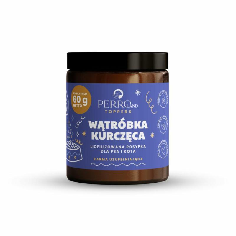 Wątróbka kurczęca liofilizowana posypka   60g PERROland TOPPERS