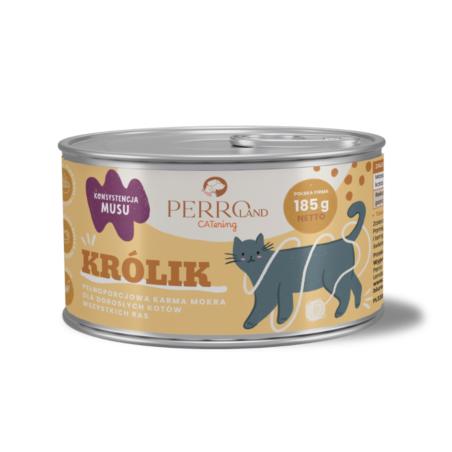 Karma dla kotów Królik 185g PERRO