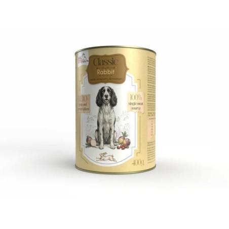 Karma mokra Królik z brukwią, truskawką   i rozmarynem 400 g CLASSIC SYTA MICHA