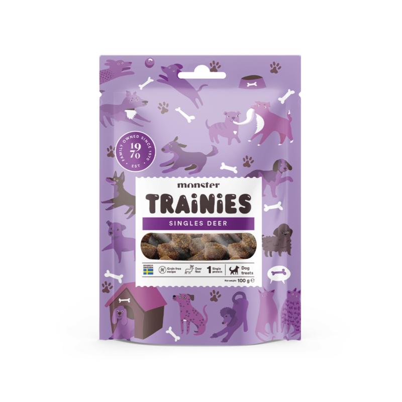 Smaczki treningowe dla psa z jeleniem     100g Monster Dog Treats Trainies Deer MONSTER
