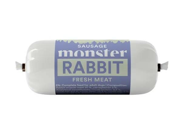 Kiełbaska dla psa królik 80g Monster Dog  Sausage Rabbit MONSTER