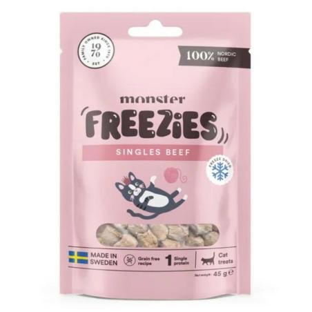 Smaczki liofilizowane dla kota wołowina   45g Monster Cat Treats Freezies Beef MONSTER
