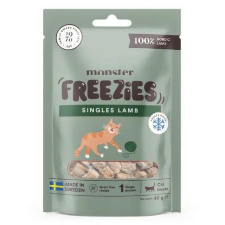 Smaczki liofilizowane dla kota            jagnięcina 45g Monster Cat Treats Freezies Lamb MONSTER