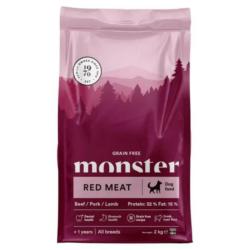 Karma sucha bezzbożowa - czerwone mięso   - psy dorosłe średnie i duże rasy 2kg Red Meat  MONSTER