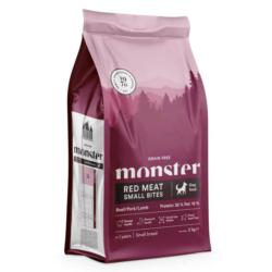 Karma sucha bezzbożowa - czerwone mięso   - psy dorosłe małe rasy 2kg Red Meat Small Bites MONSTER