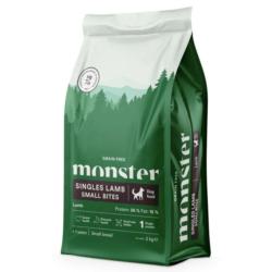 Karma sucha bezzbożowa - jagnięcina- psy  dorosłe małe rasy 2kg Singles Lamb Small Bites MONSTER