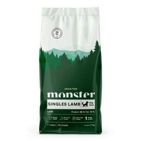 Karma sucha bezzbożowa - jagnięcina- psy  dorosłe średnie i duże rasy 2kg Singles Lamb MONSTER