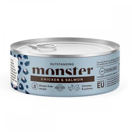 Karma mokra dla kota kurczak i łosoś      100g Monster Cat Adult Multi Chicken&Salmon MONSTER