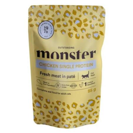 Karma mokra dla kota kurczak 85g Monster  Cat Pouches Adult Chicken MONSTER