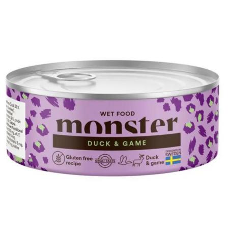 Karma mokra dla kota kaczka i dziczyzna   100g Monster Cat Adult Multi Duck&Game  MONSTER
