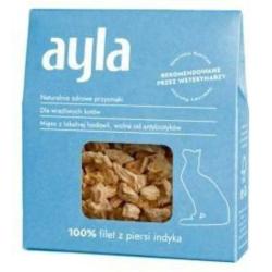 Filet z piersi indyka - liofilizowane     przysmaki dla kota 28g AYLA