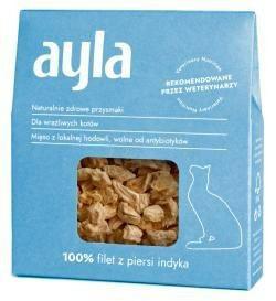 Filet z piersi indyka - liofilizowane     przysmaki dla kota 28g AYLA