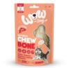 Natural Chew Bone Lachs - gryzak ze       skóry łososia 2szt.x 45g WOW
