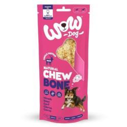 Natural Chew Bone Hirsch - kość do żucia  ze skóry jelenia 80g WOW