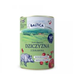Karma mokra dziczyzna z żurawiną 400g     BALTICA