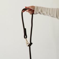 Smycz linowa przepinana turkusowa 244 cm  FURLOU