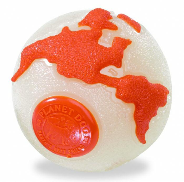Piłka Planet Dog Orbee Ball beżowo - pomarańczowa 7cm M PETSTAGES Piłka Planet Dog Orbee Ball beżowo - pomarańczowa 7cm M PETSTAGES