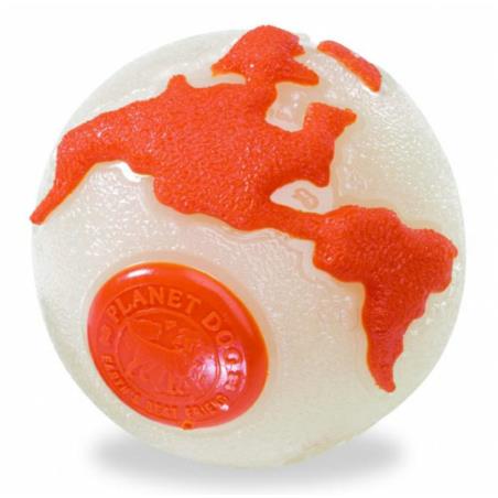 Piłka Planet Dog Orbee Ball beżowo -      pomarańczowa 7cm M PETSTAGES