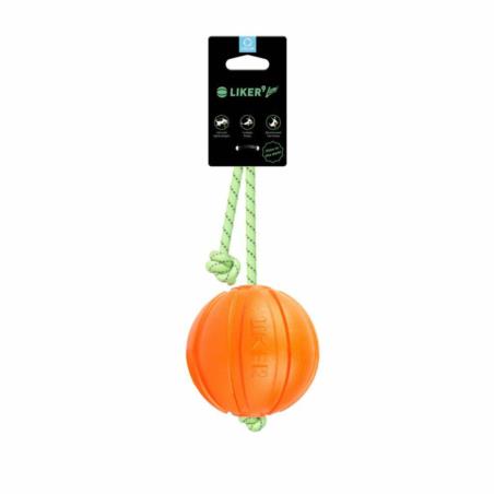 Piłka Liker Lumi na sznurku świecącym     w ciemności 9cm duży pies COLLAR
