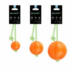 Piłka Liker Lumi na sznurku świecącym     w ciemności 9cm duży pies COLLAR