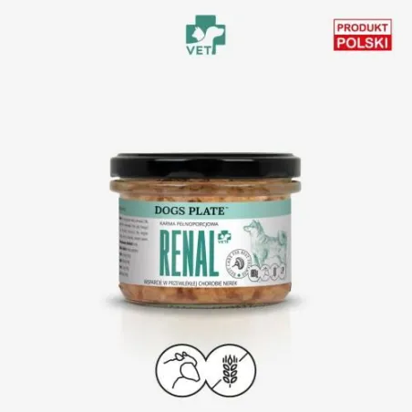Vet Renal z jagnięciną 180 g DOGS PLATE